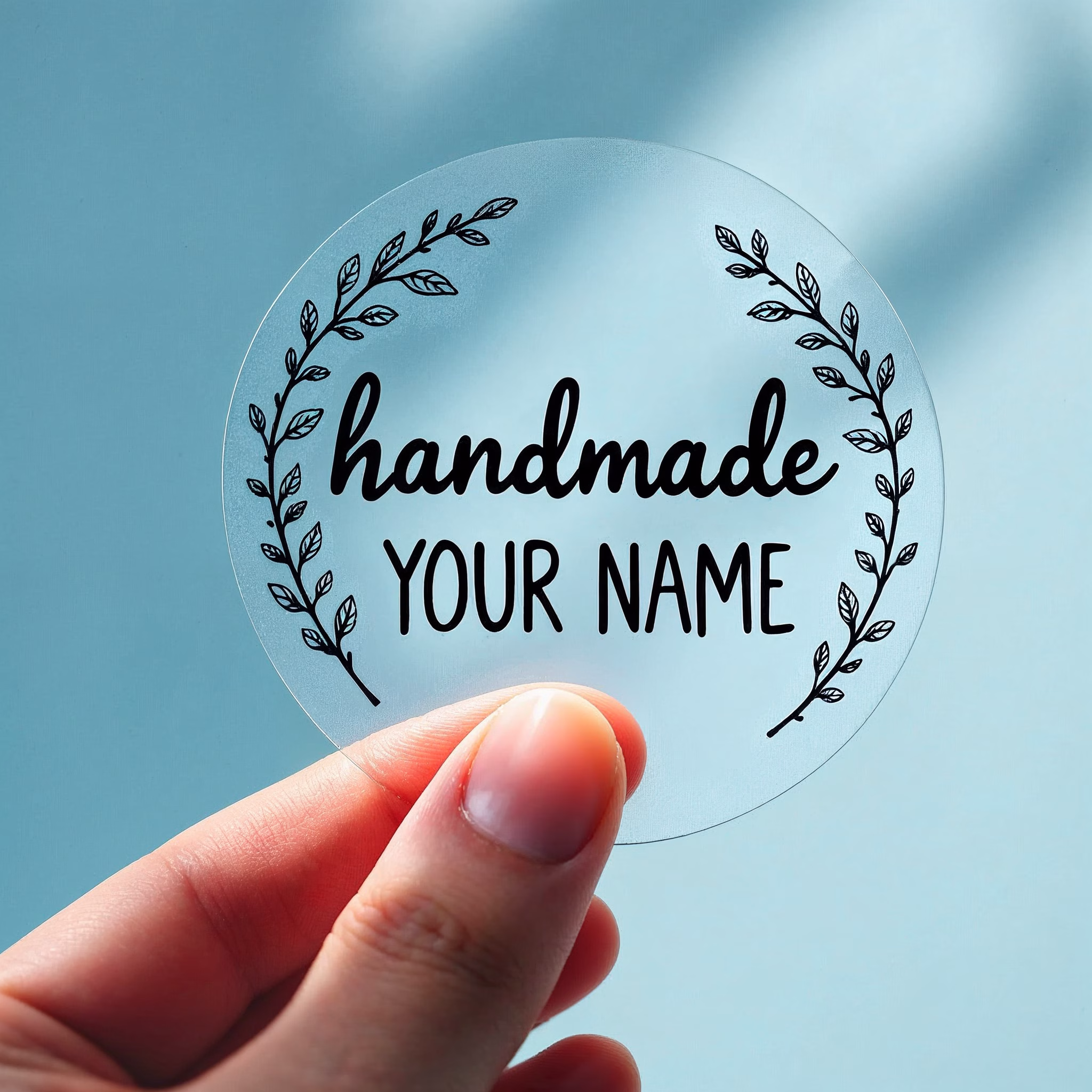 Transparent sticker